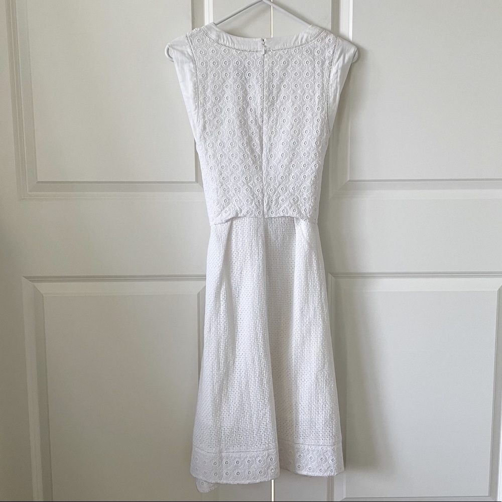 CAbi Lizzie White Eyelet Front Tie Dress #5106 - Picture 13 of 16